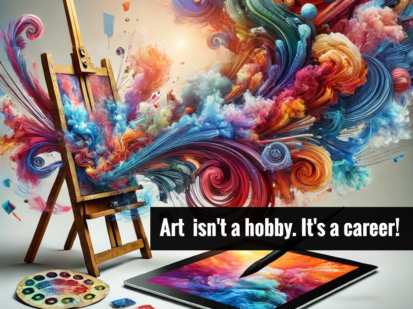 Art isn't a hobby, it's a career! Check out which careers an art degree can open for you!