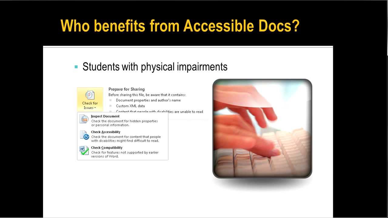 Creating Accessible Documents video thumbnail