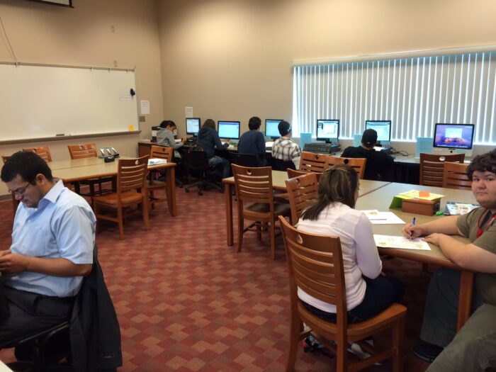 The Learning Center's Math Lab at Taft College