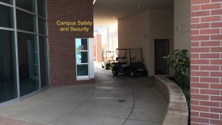A view of the hallway in front of the Campus Safety Office